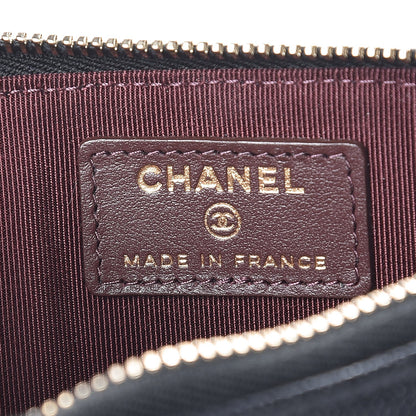 Chanel Caviar Quilted Classic Flat Wallet Pouch Black 6 of 8