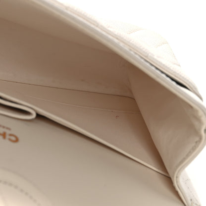 Chanel Caviar Quilted Medium Double Flap White 11 of 13
