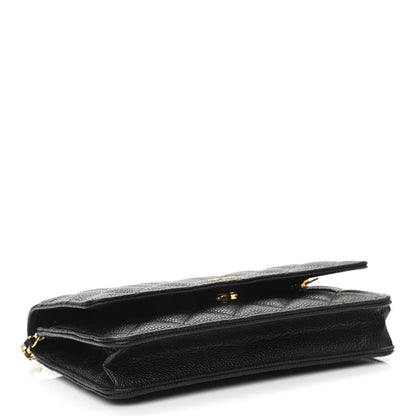 Chanel Caviar Quilted Wallet On Chain WOC Black 4 of 12