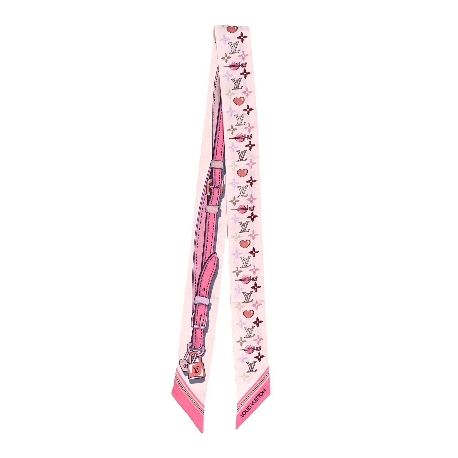 Louis Vuitton Silk Monogram A la Folie BB Bandeau Light Pink 2 of 4