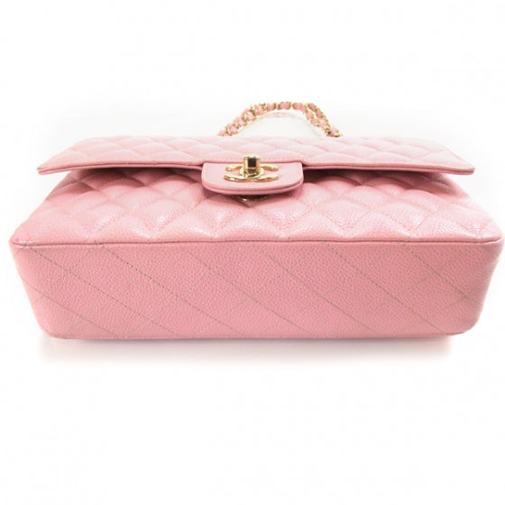 Chanel Caviar Medium Double Flap Pink GHW 4 of 12