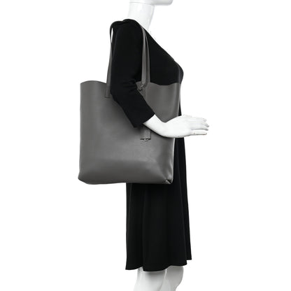 Saint Laurent Calfskin Medium Shopping Tote Fog 2 of 10