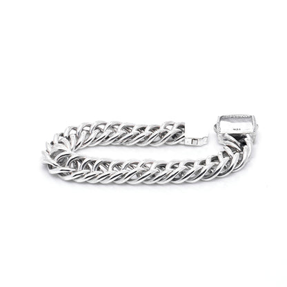 David Yurman Sterling Silver 16mm Royal Cord Double Curb Chain Bracelet 5 of 5