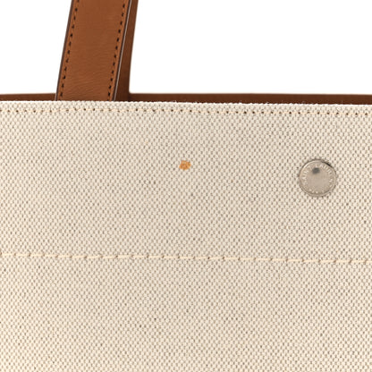 Saint Laurent Linen Calfskin Rive Gauche Tote Greggio Brick 11 of 11