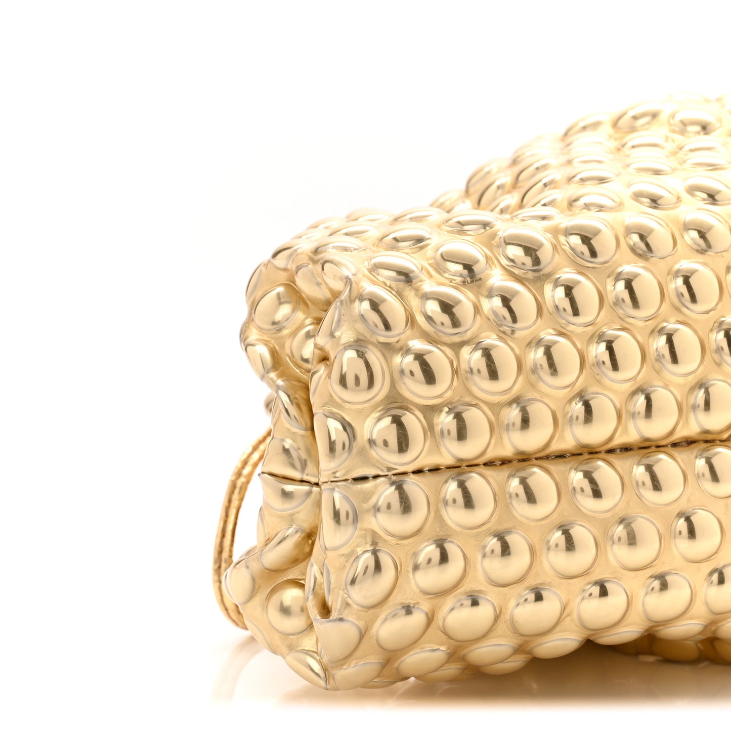 Metallic Fabric Bubble Wrap The Mini Pouch Gold