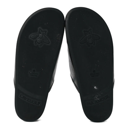 Gucci Malaga Kid Womens Horsebit River Slippers 40 Black 5 of 8