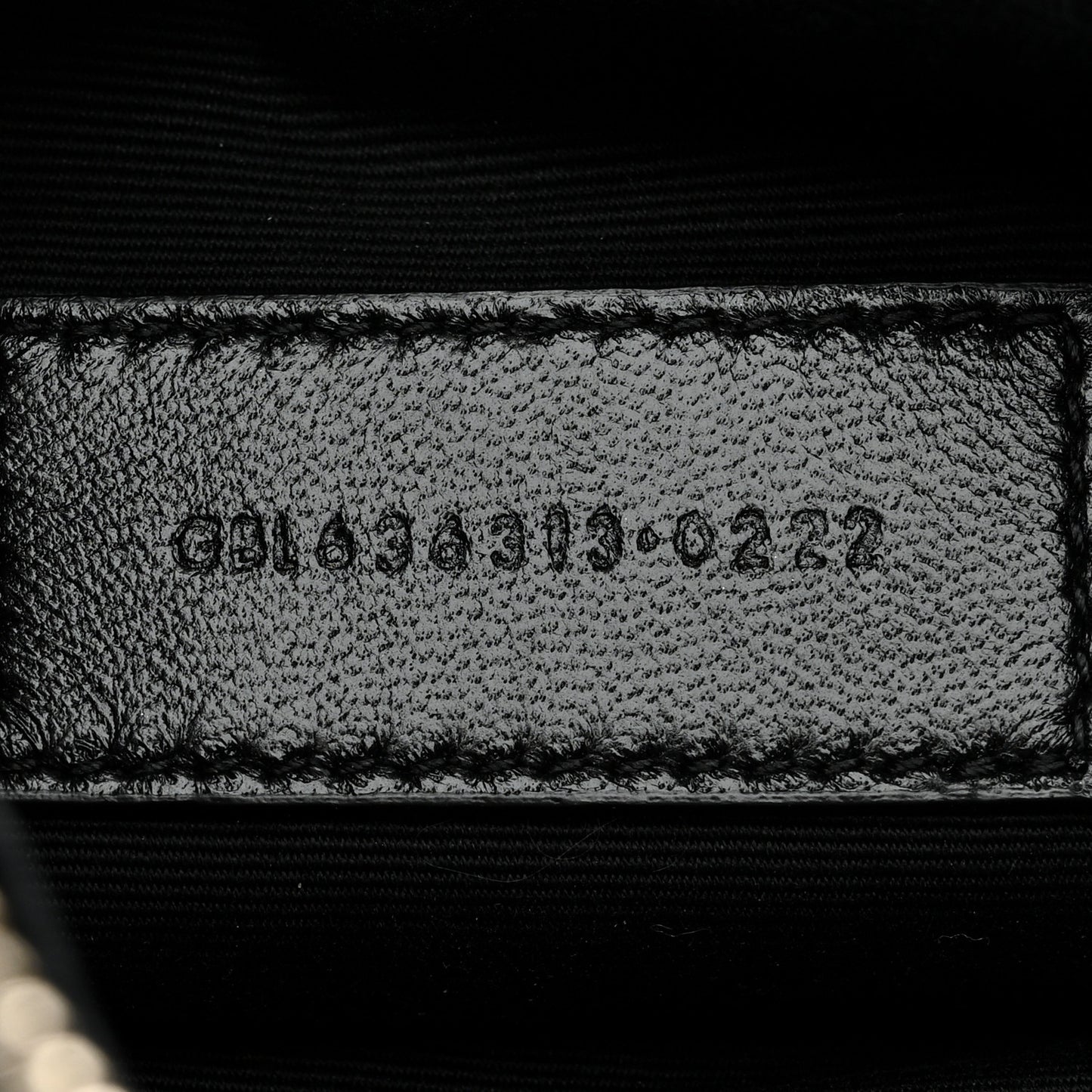 Grain De Poudre Chevron Monogram Large Bill Pouch Black