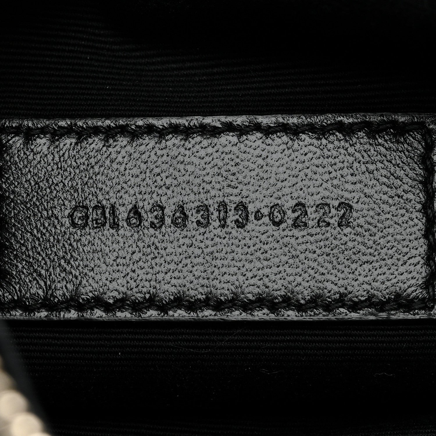 Saint Laurent Grain De Poudre Chevron Monogram Large Bill Pouch Black 7 of 8