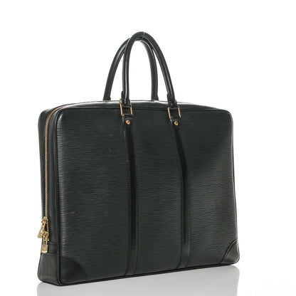 Louis Vuitton Epi Porte-Documents Voyage Briefcase Black 3 of 6