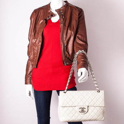 Chanel Washed Caviar Maxi Flap 2 of 9