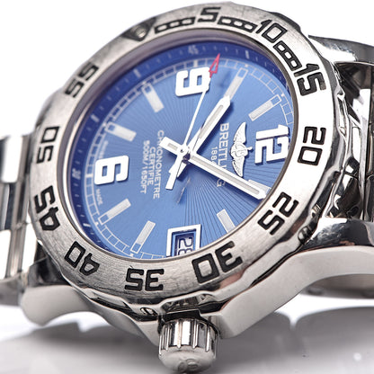 Breitling Stainless Steel 33mm Colt Ocean Chronometer Quartz Watch Blue A77387 5 of 10