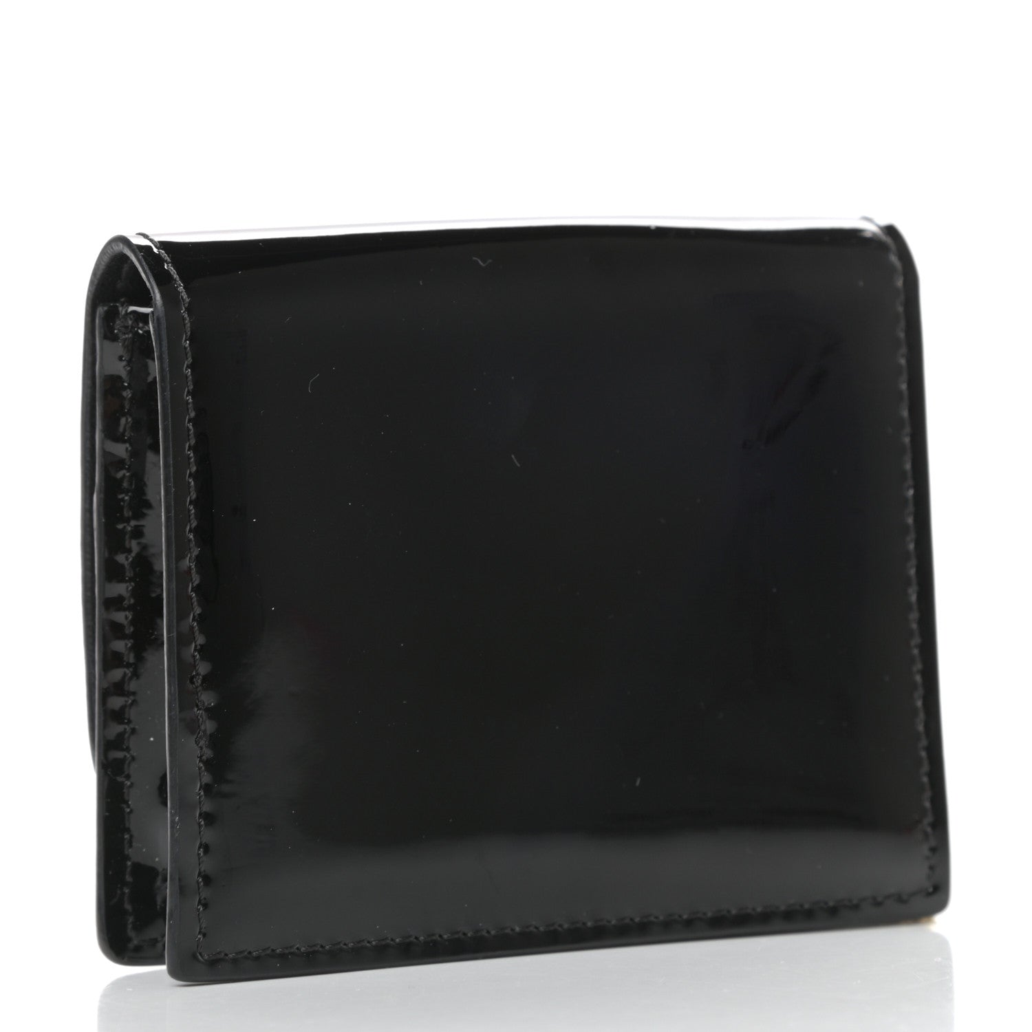 Versace Patent Palazzo Medusa Card Holder With Chain Black 3 of 6