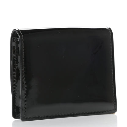 Versace Patent Palazzo Medusa Card Holder With Chain Black 3 of 6