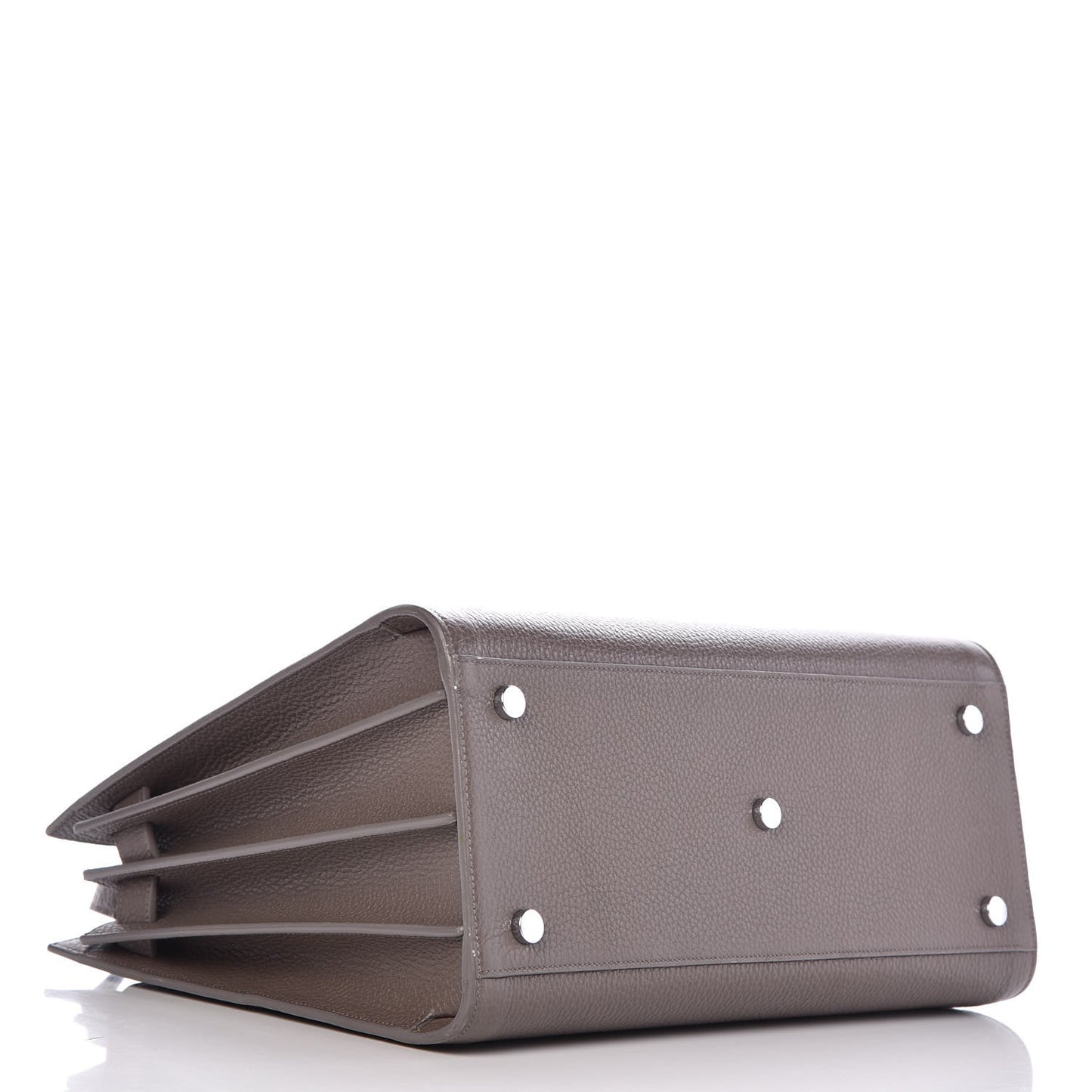 Grained Calfskin Small Sac De Jour Fog