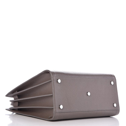 Saint Laurent Grained Calfskin Small Sac De Jour Fog 5 of 13