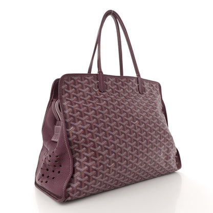 Goyard Goyardine Sac Hardy Pet Carrier PM Burgundy 4 of 15