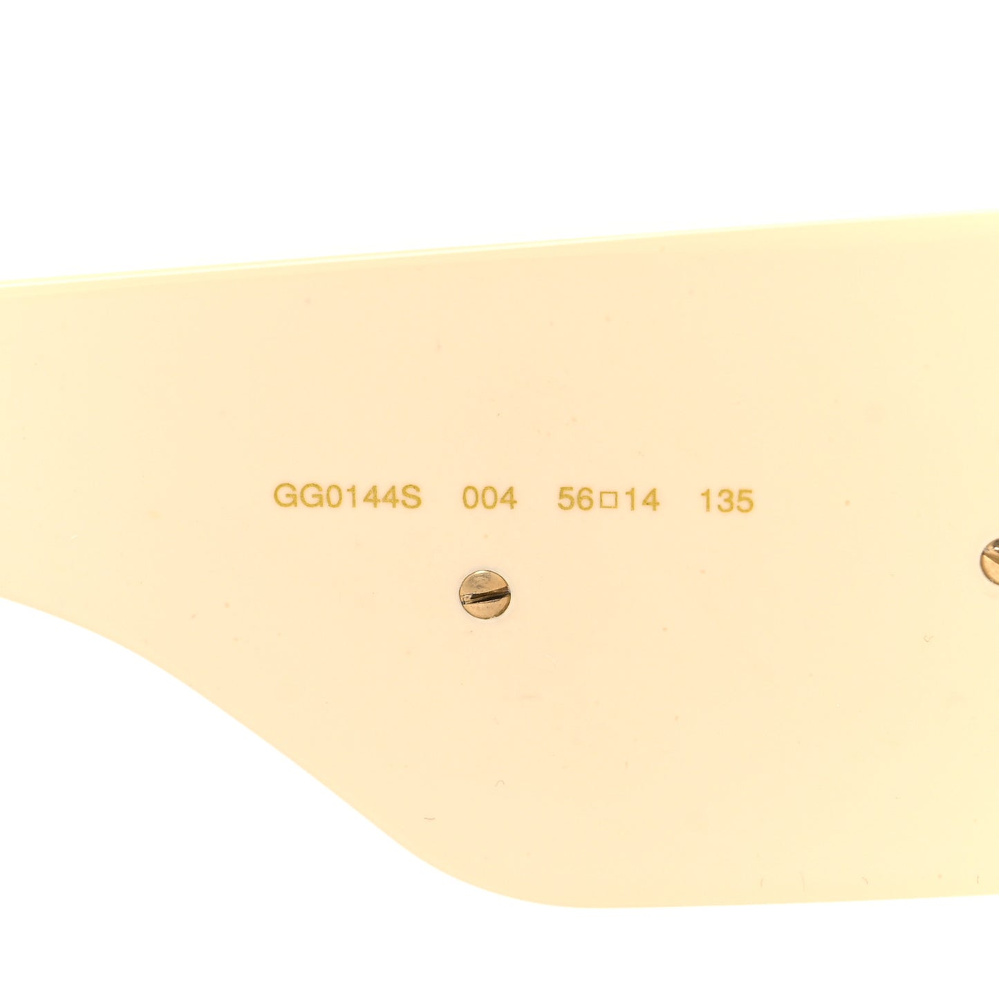 Acetate Crystal Oversize Hollywood Forever Sunglasses GG0144S Ivory