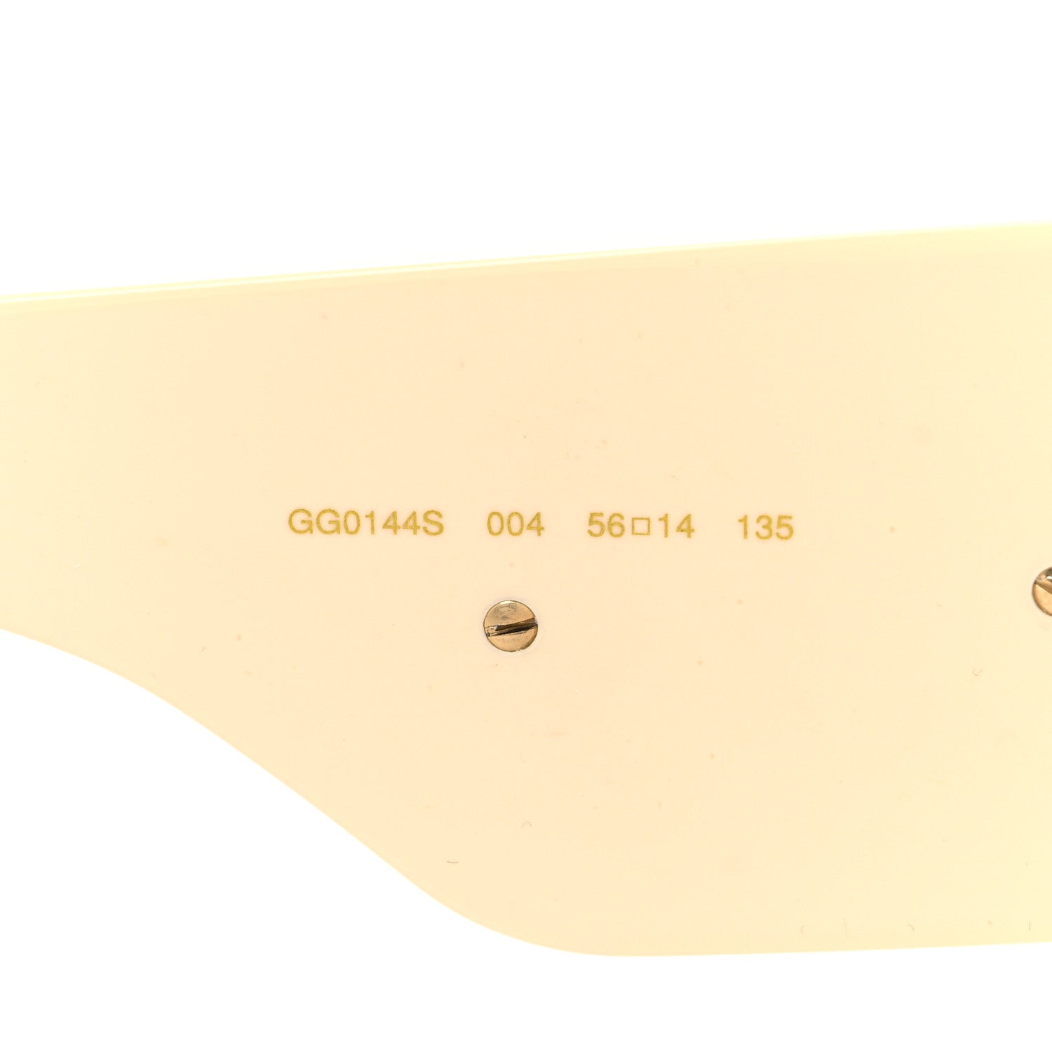 Gucci Acetate Crystal Oversize Hollywood Forever Sunglasses GG0144S Ivory 6 of 9