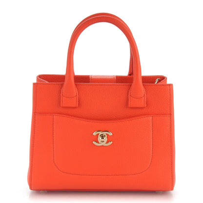 Chanel Grained Calfskin Mini Neo Executive Shopper Tote Red 1 of 7