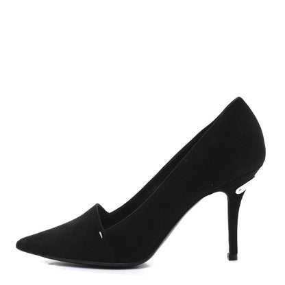 Louis Vuitton Suede Diana Pumps 37 Black 1 of 9