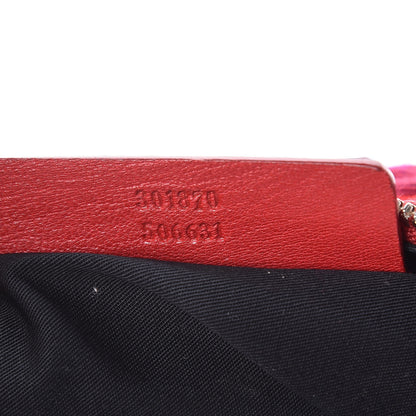 Alexander McQueen Silk Brocade De Manta Clutch Fuchsia Red 7 of 7