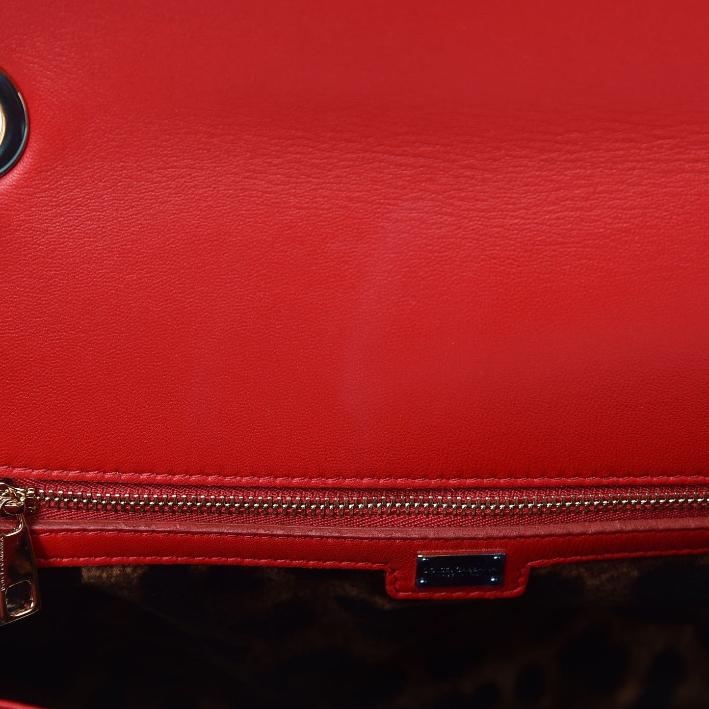Lambskin Lace Miss Dolce Shoulder Bag Red