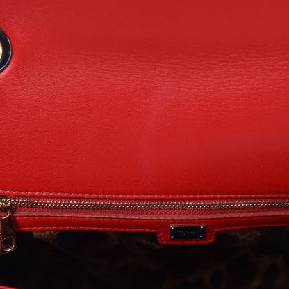 Dolce & Gabbana Lambskin Lace Miss Dolce Shoulder Bag Red 7 of 8