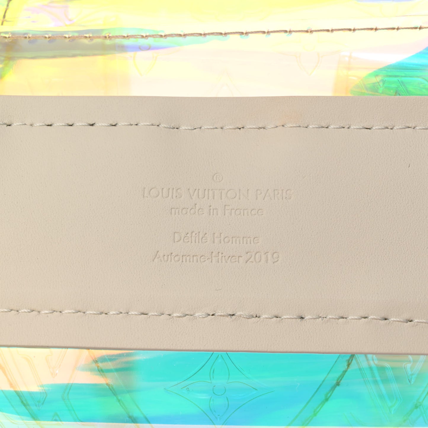 PVC Monogram Christopher Backpack GM Iridescent Prism