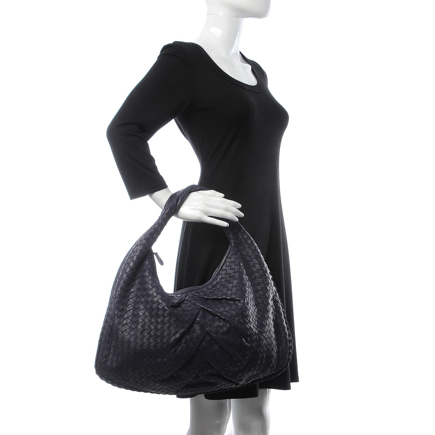 Bottega Veneta Nappa Intrecciato Pleated Large Veneta Hobo Turbolence 2 of 8
