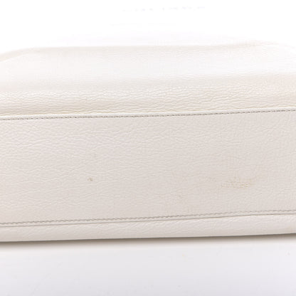 Balenciaga Calfskin Medium Logo North South Shopping Tote White 12 of 15
