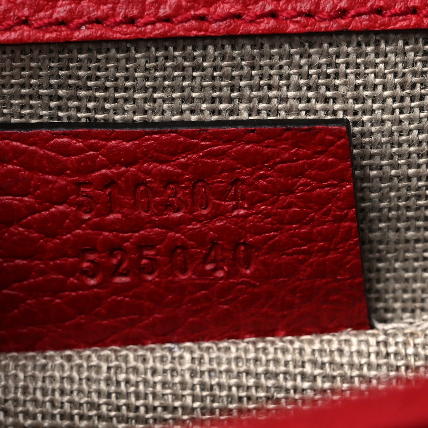 Dollar Calfskin Small Interlocking G Shoulder Bag Red