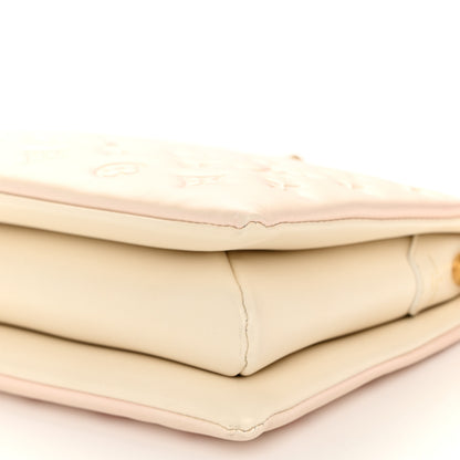 Louis Vuitton Pearlescent Lambskin Embossed Monogram Coussin PM Beige Rose 11 of 11