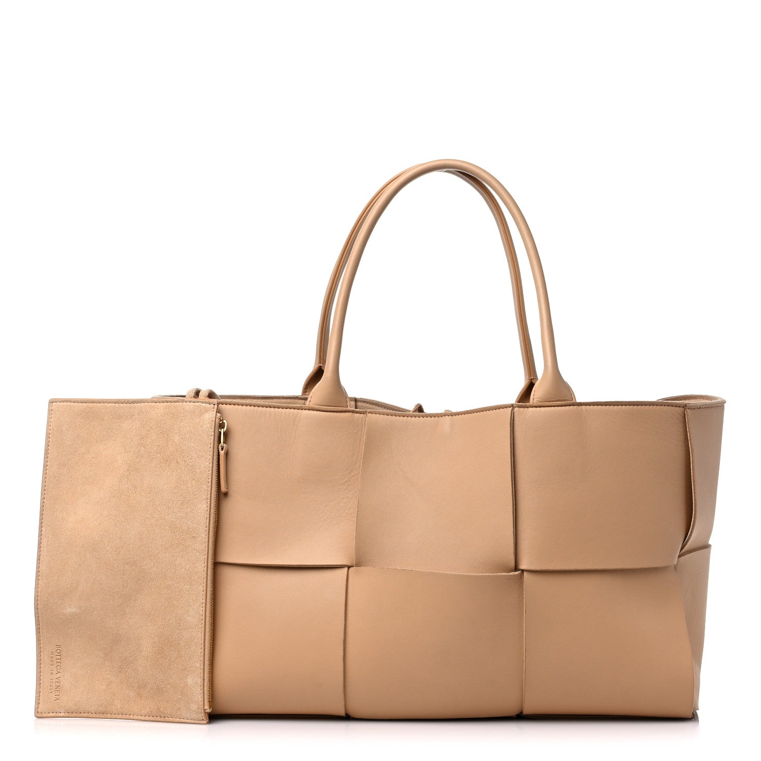Bottega Veneta Nappa Maxi Intrecciato Medium Arco Tote Almond 1 of 19