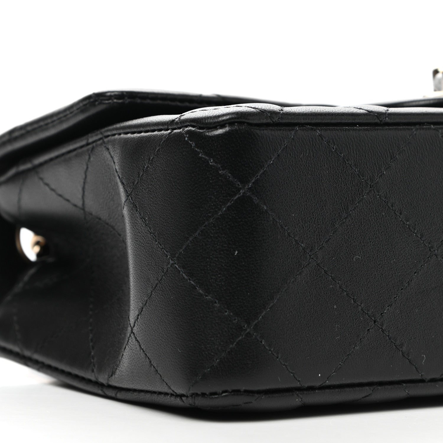 Chanel Lambskin Quilted Mini Rectangular Flap Black 8 of 9