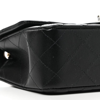 Chanel Lambskin Quilted Mini Rectangular Flap Black 8 of 9