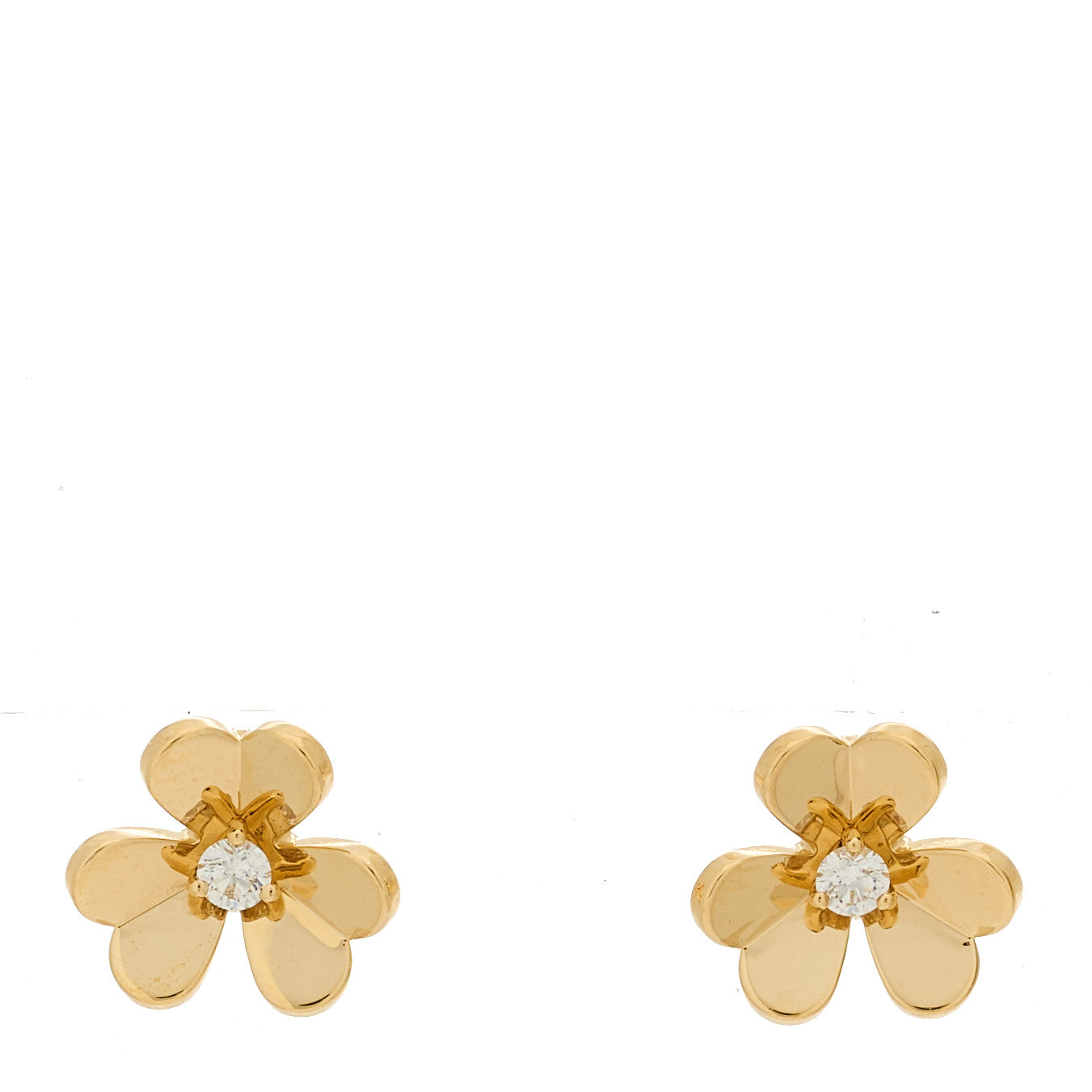 18K Yellow Gold Diamond Mini Frivole Earrings