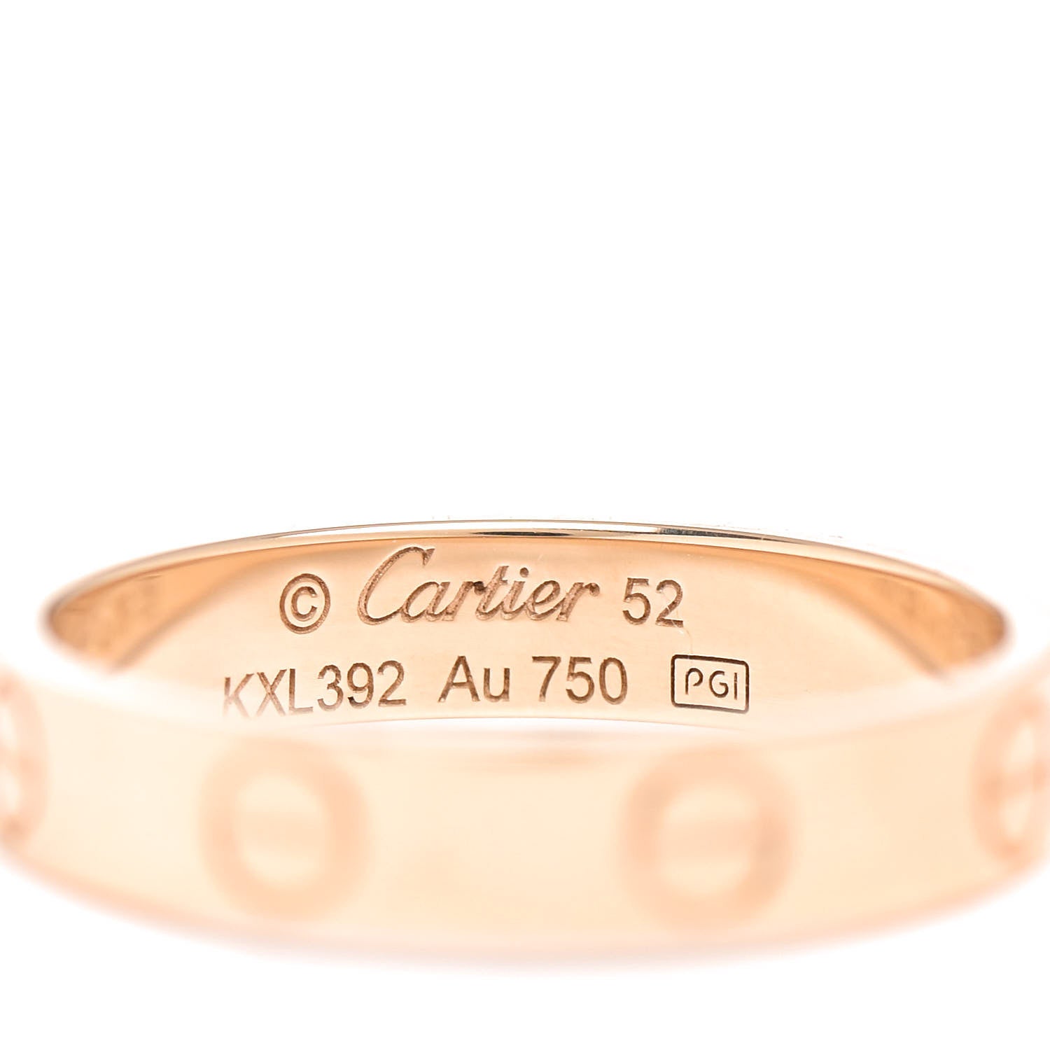 Cartier 18K Yellow Gold 3.5mm LOVE Wedding Band Ring 52 6 4 of 6
