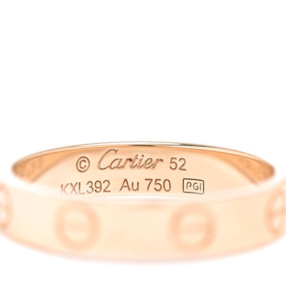 Cartier 18K Yellow Gold 3.5mm LOVE Wedding Band Ring 52 6 4 of 6