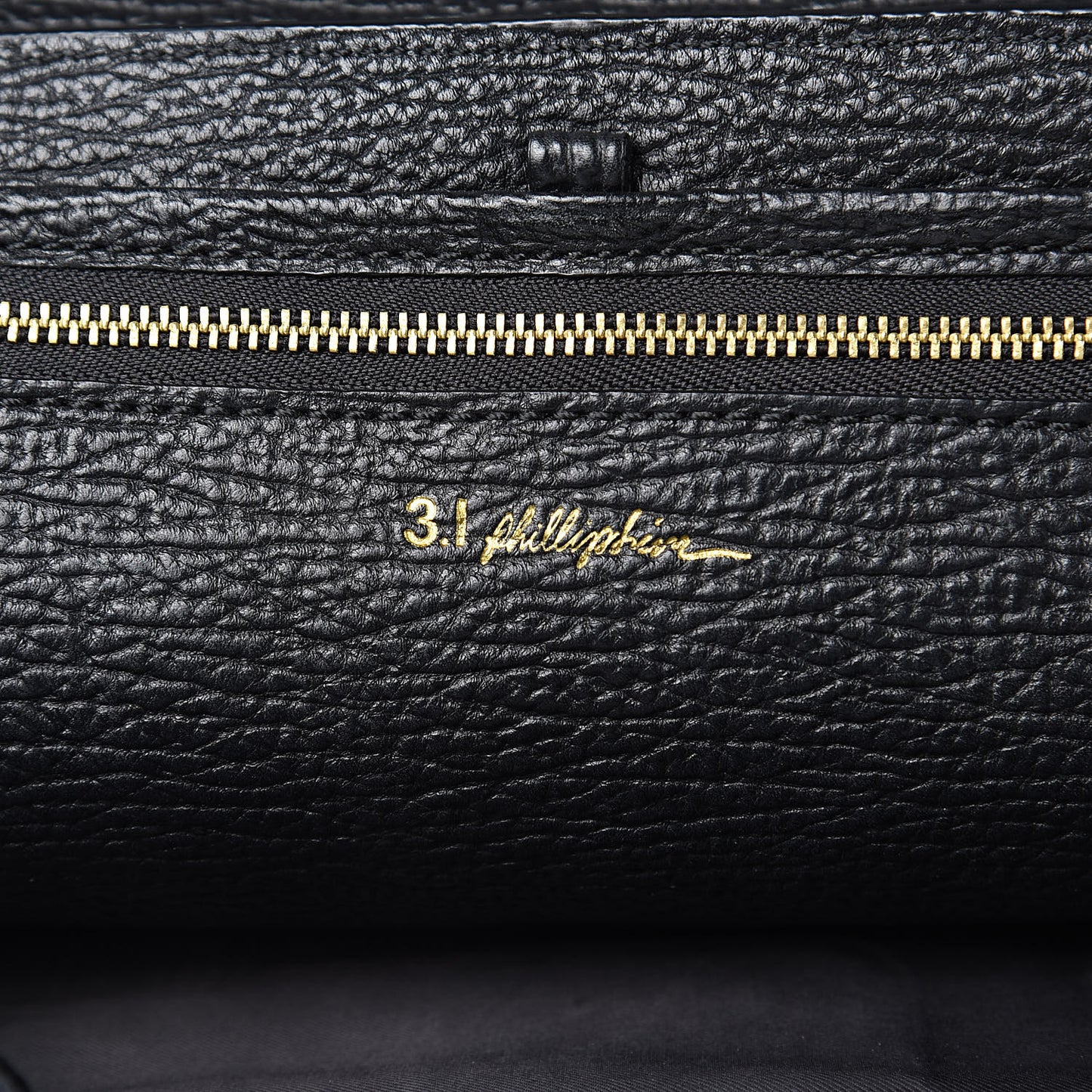 3.1 Textured Calfskin Medium Pashli Satchel Black