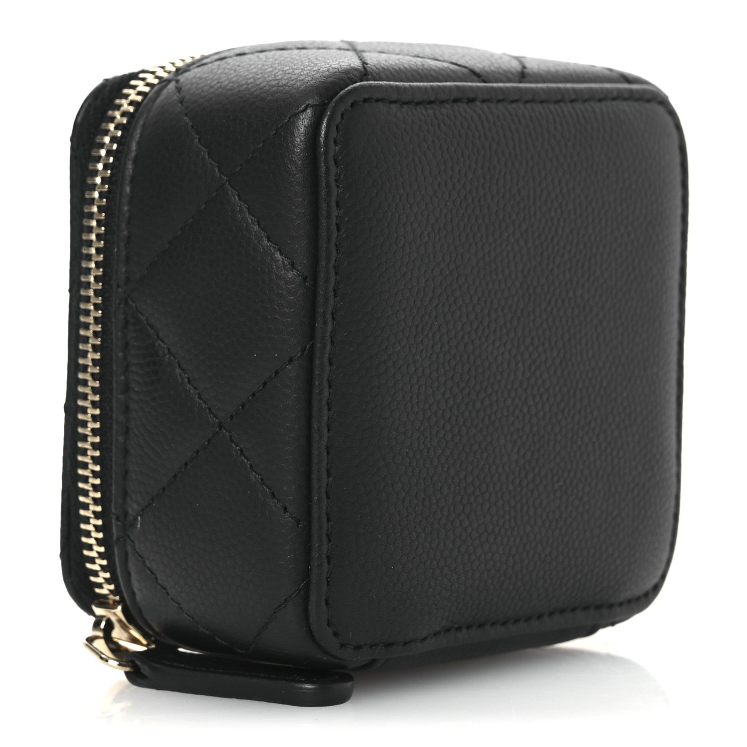 Chanel Caviar Quilted Jewelry Travel Case Black 3 of 8