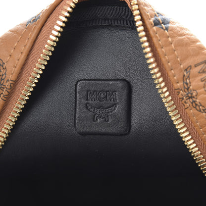 MCM Visetos Small Side Stud Stark Backpack Cognac 6 of 10