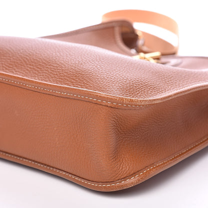 Hermes Taurillon Clemence Vespa PM Gold 10 of 17