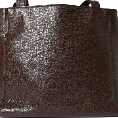 Chanel Caviar CC Tote Brown 9 of 10