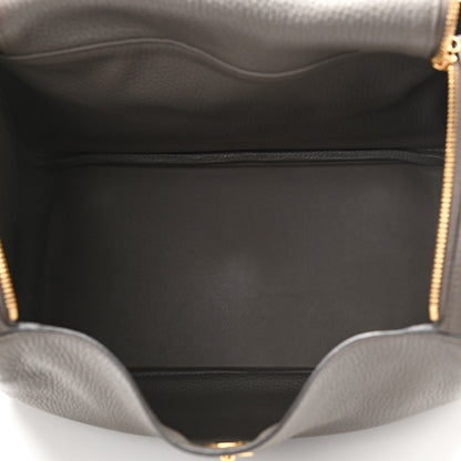 Hermes Taurillon Clemence Lindy 30 Etain 5 of 11