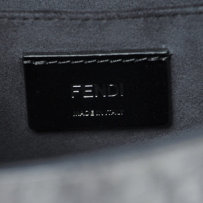 Fendi Calf Hair Crocodile Printed Demi Jour Shoulder Bag Grey 7 of 9