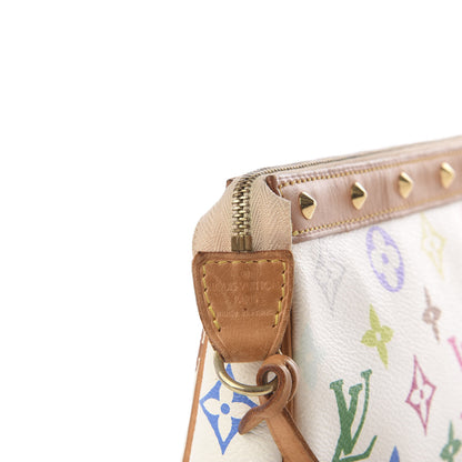 Louis Vuitton Monogram Multicolor Pochette Accessories White 5 of 9