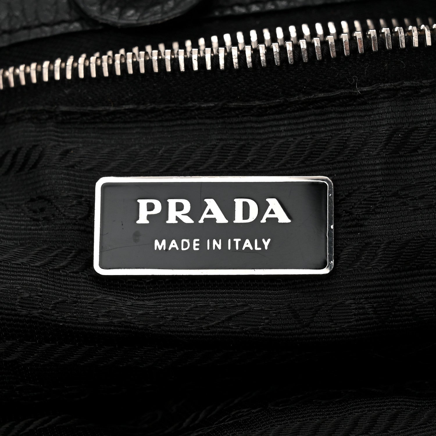 Prada Vitello Daino Shoulder Bag Black 6 of 13
