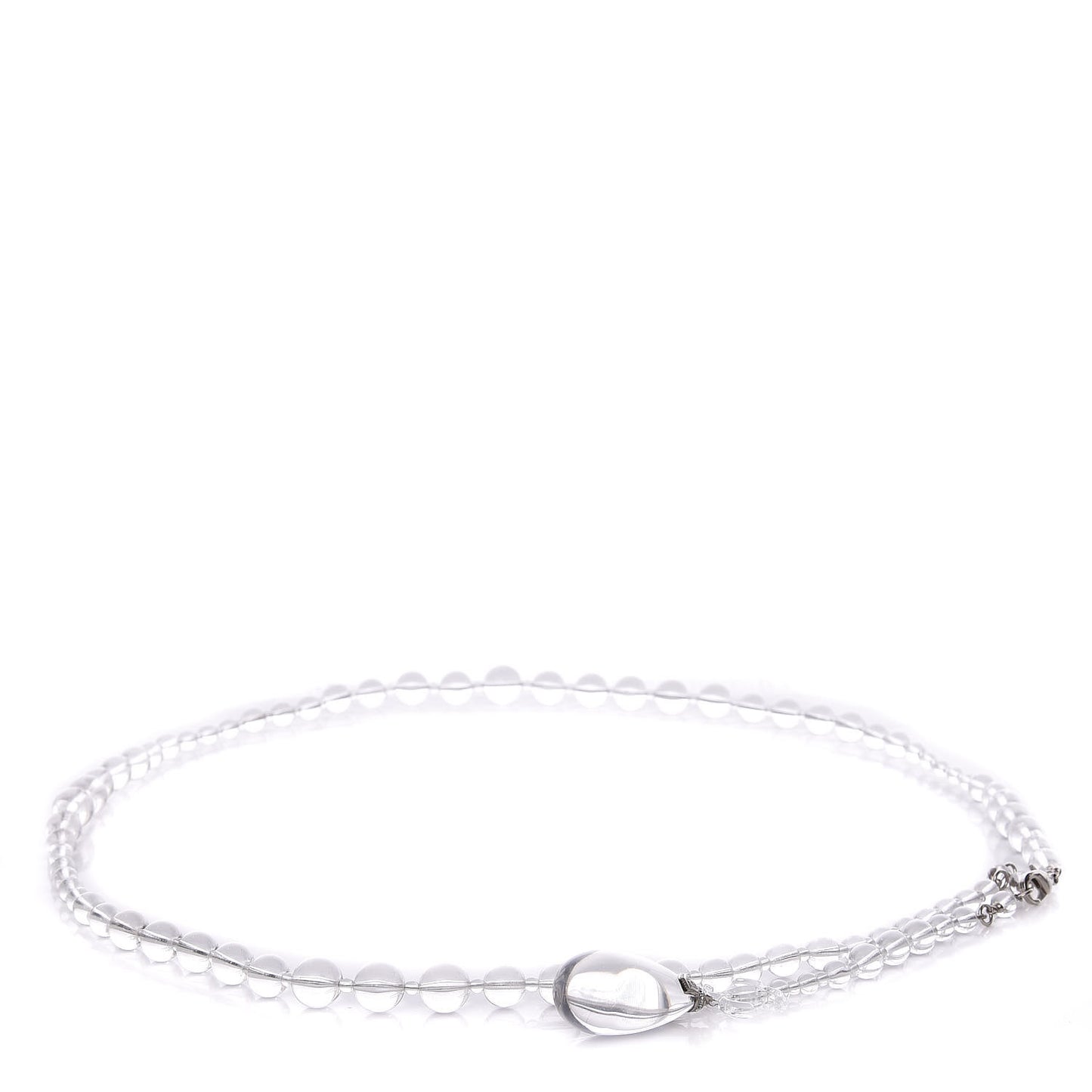 Transparent Bead Crystal CC Strand Belt