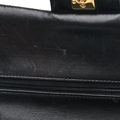 Chanel Lambskin Quilted Medium Double Flap Black 13 of 16