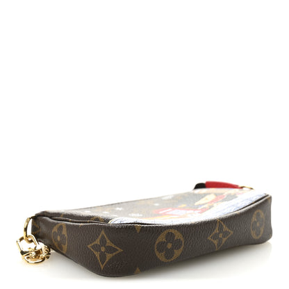 Louis Vuitton Monogram 2021 Christmas Animation London Mini Pochette Accessories Red 4 of 7